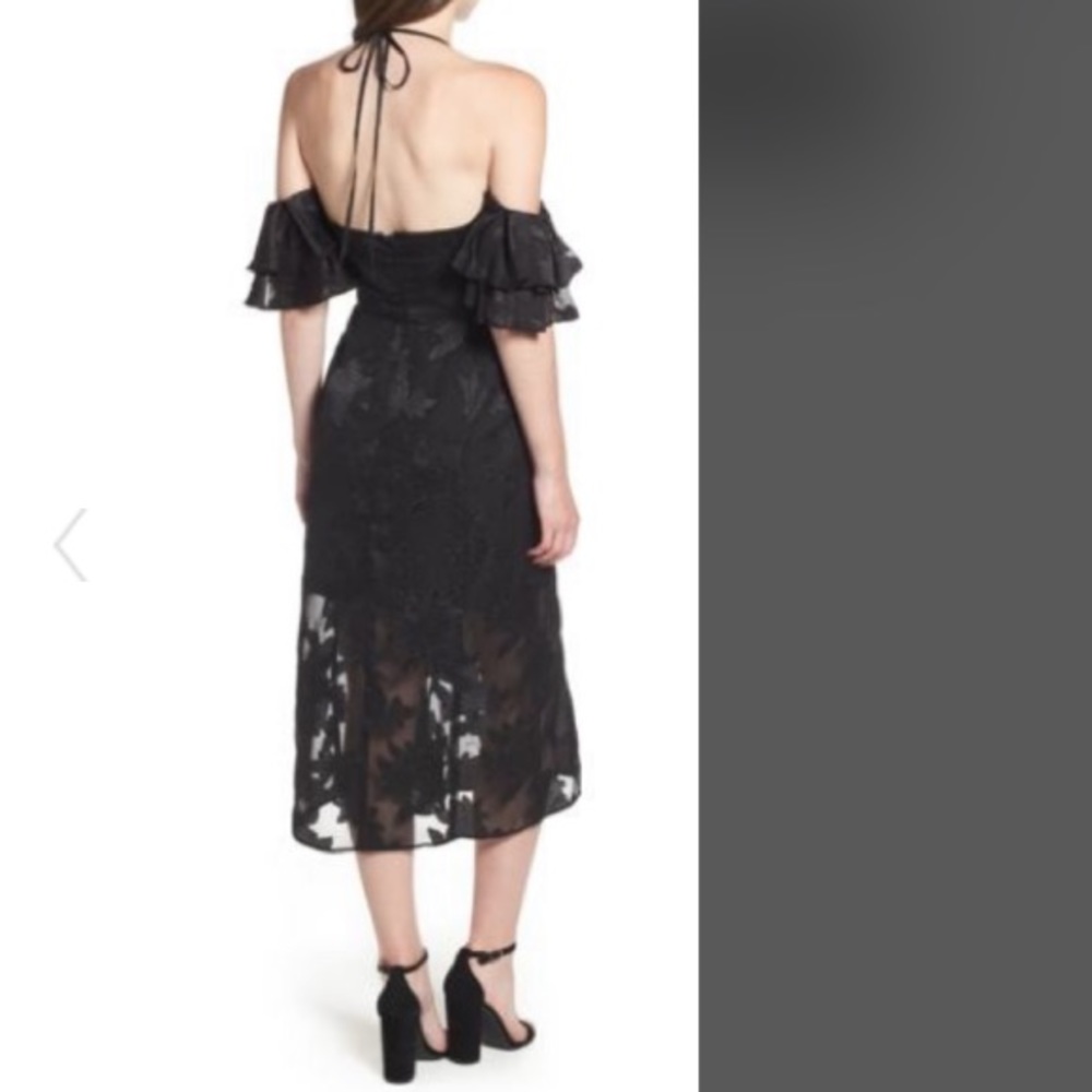 WAYF Black Lace Midi Dress-New - Picture 6 of 7
